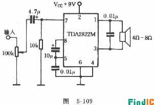 TDA2822M功放电路