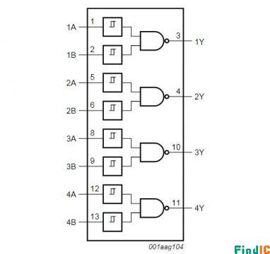 HEF4093BT schematic