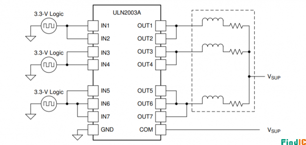 ULN2003应用电路图