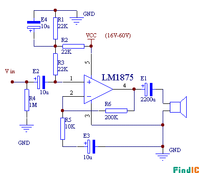 LM1875经典功放电路图 LM1875经典功放电路图