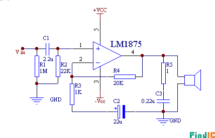 LM1875经典功放电路图 LM1875经典功放电路图