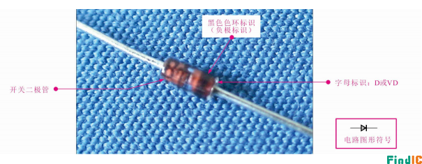 开关二极管正负极区分电路图